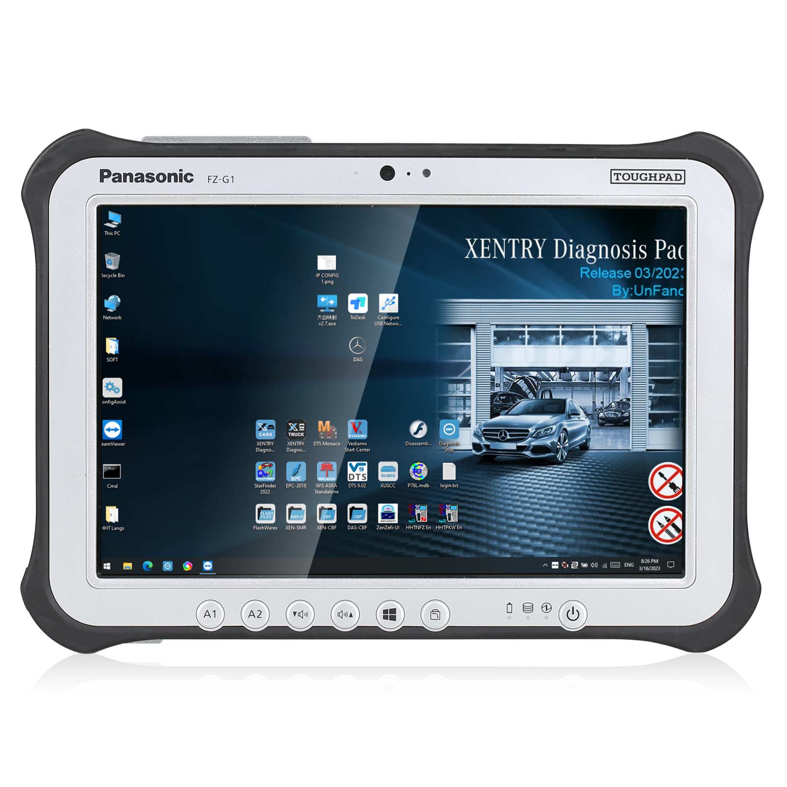 4878_P_1681041558470.jpg Panasonic FZ-G1 I5 8G Tablet with 512G SSD V2026.03 MB Star C4 C5 Xentry Software Installed Ready to Use - Image 1