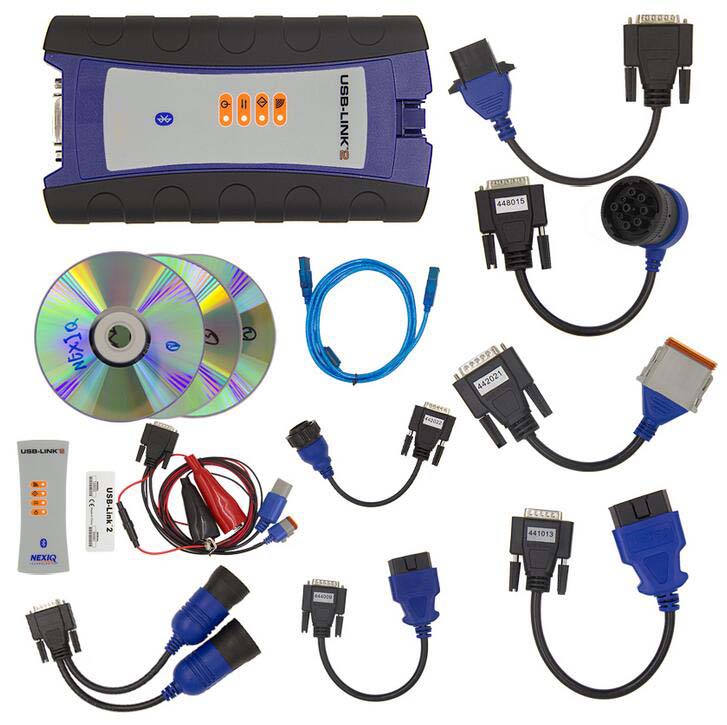5195_P_1691030129504.jpg Nexiq Usb Link 2 Bluetooth Driver and Software diesel scanners Heavy Duty Truck Diagnostic Tool with All Installers - Image 1