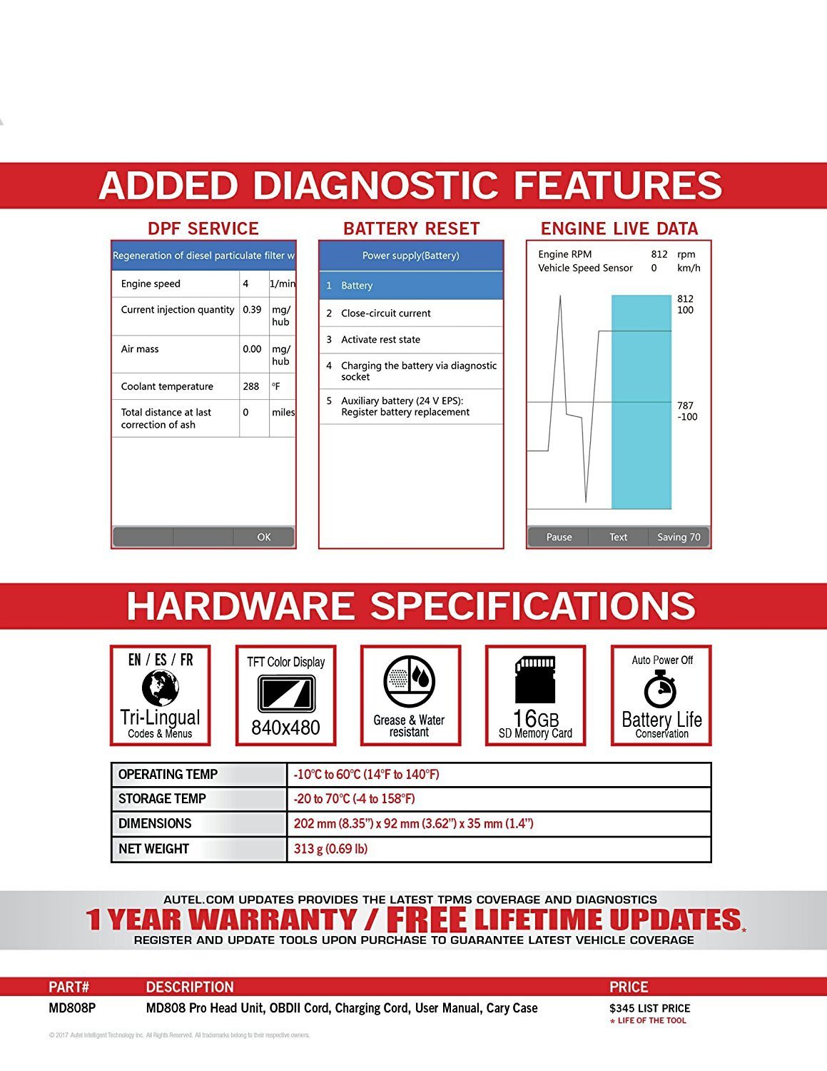 6650_P_1502784366587.jpg Autel MaxiDiag MD808 PRO Diagnostic Tool Full Systems with Special Function for EPB/ Oil Reset/ DPF/SAS and BMS - Image 1