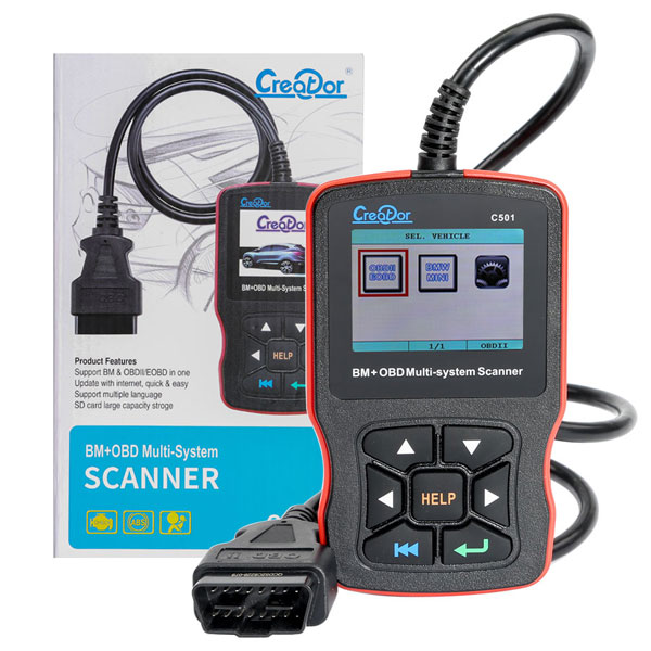 6689_P_1504596253280.jpg Creator C501 OBDII/EOBD Multi-system Diagnostic Scan Tool for BMW 2001 to 2019 – Image 1