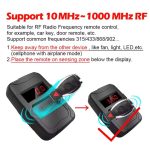 WOYO IR RF Car Key Frequency Tester 10-1000MHZ, PL001 Fob Remote Tester 315/433/868MHZ - Image 6