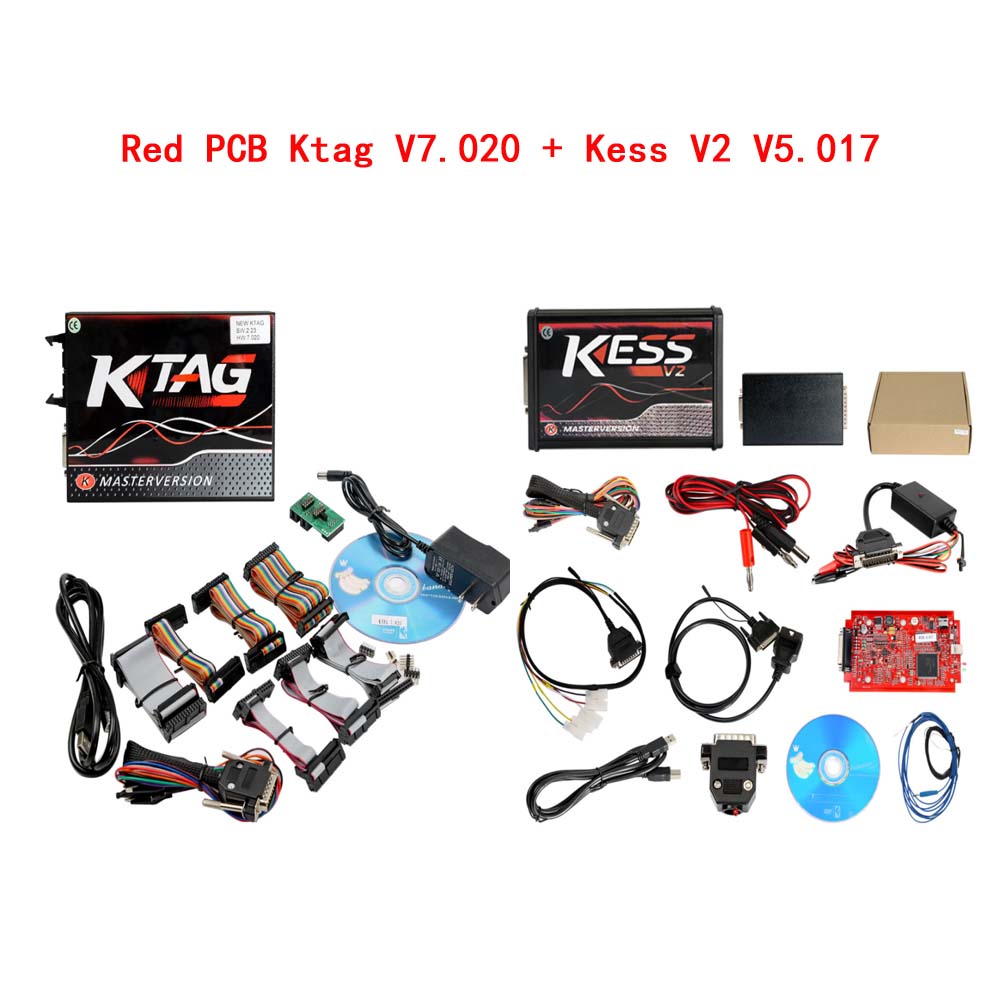 6924_P_1556270682081.jpg Kess V2 V5.017 Red PCB Online Version V2.80 Plus 4 LED Ktag 7.020 V2.2.5 Red PCB EURO Online Version ECU Programmer - Image 1