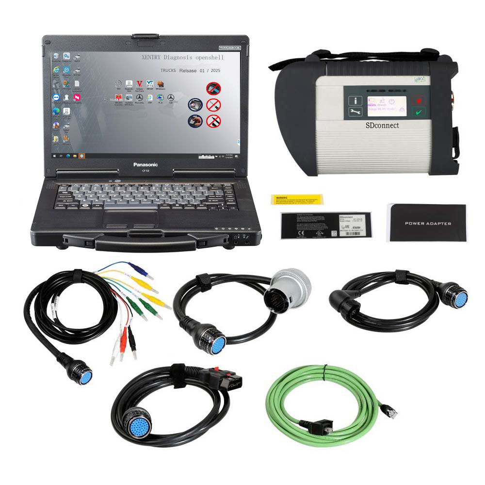6995_P_1751252612552.jpg V2026.03 MB SD Connect C4 Doip Star Diagnosis Plus Panasonic CF53 Laptop With Vediamo and DTS Engineering Software - Image 1