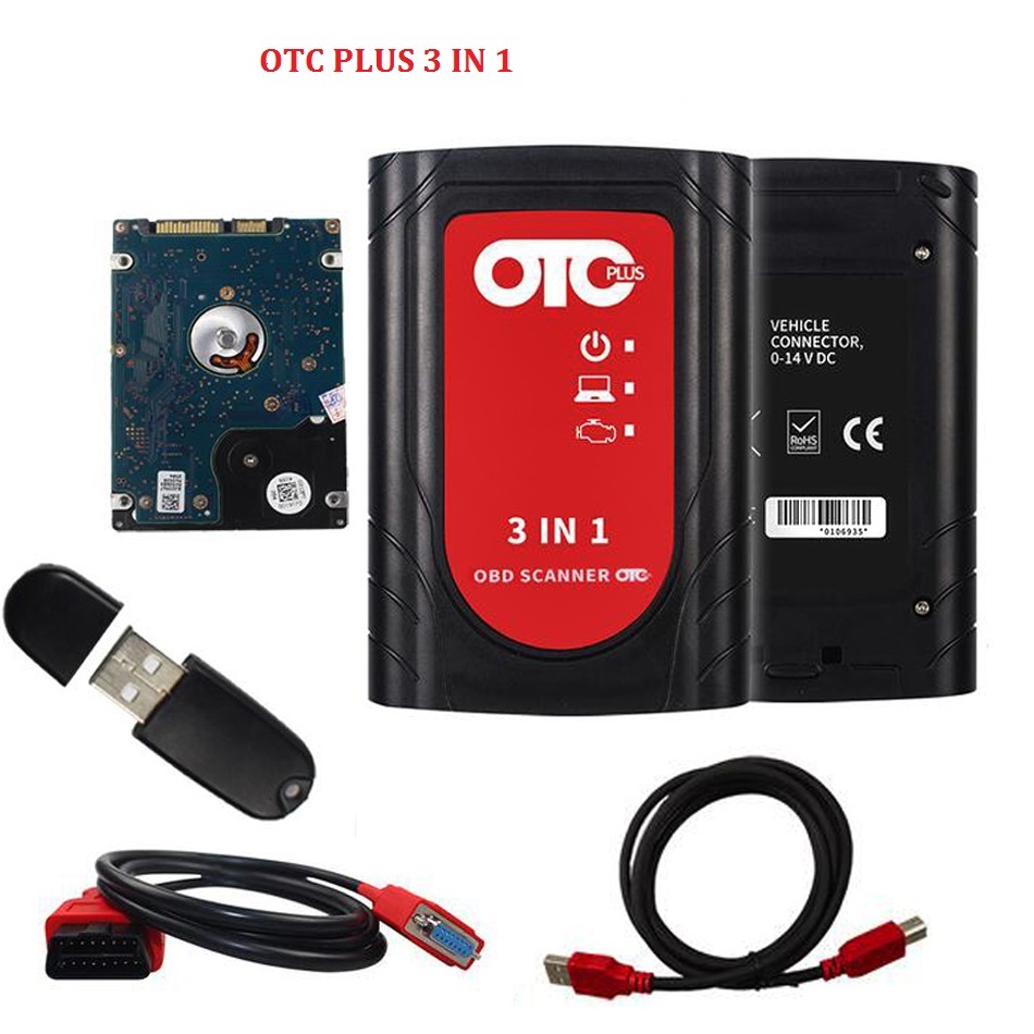 7045_P_1586934666343.jpg OTC Plus 3 in 1 Toyota ITS + VOLVO VIDA DICE + Nissan Consult 3 Plus OTC OBD2 Scanner GTS TIS3 With HDD – Image 1