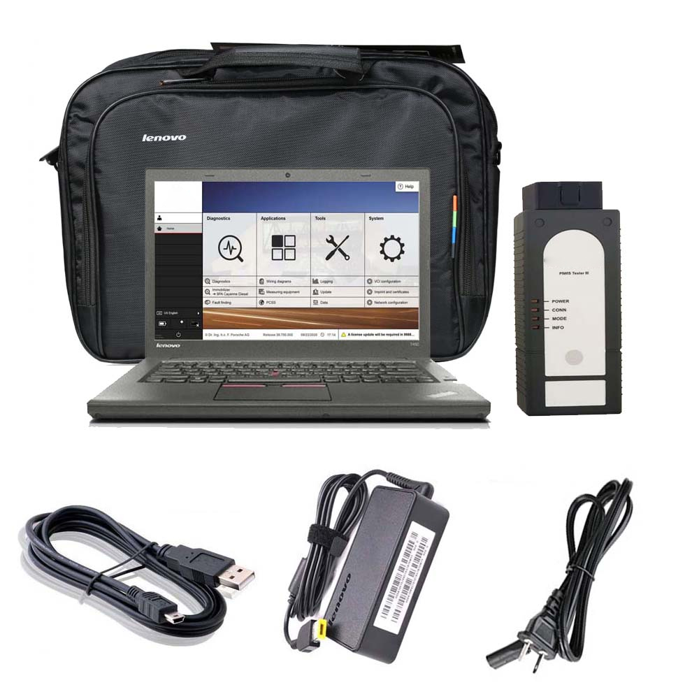 7127_P_1691140061992.jpg Porsche Piwis III Tester Piwis 3 With V43.300.22 + V38.250.000 Software Installed on Lenovo T440 I5 CPU Laptop - Image 1