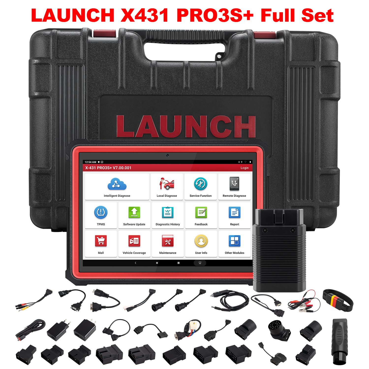7157_P_1622554740674.jpg LAUNCH X431 PRO3 S+ V5.0 Auto Diagnostic Tool With DBSCAR VII Bluetooth VCI Supports CANFD and DoIP - Image 1