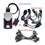 2021.11 Delphi DS150E Autocom CDP Professional Car and Truck OBD2 Diagnostic Tools without Bluetooth