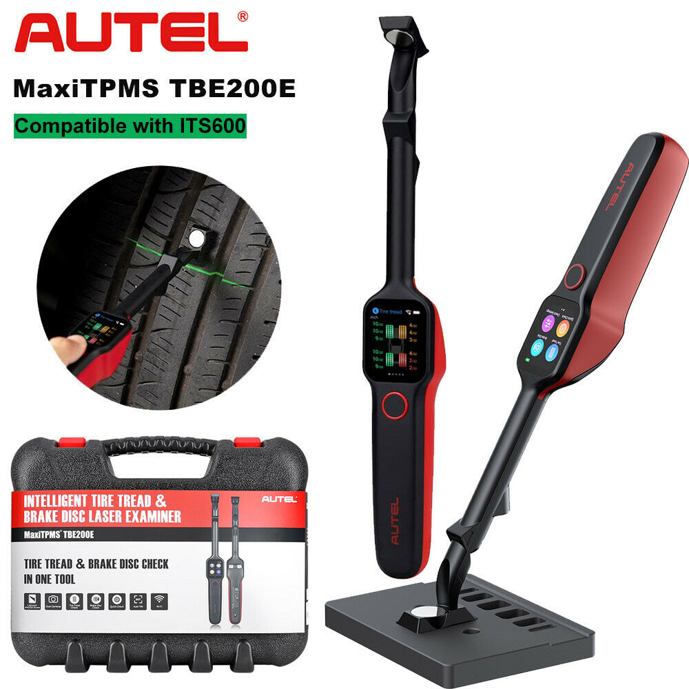 7266_P_1648195083376.jpg Autel MaxiTPMS TBE200E Tire Brake Examiner 2022 Newest Laser Tire Tread Depth Brake Disc Wear 2in1 Tester Work with ITS6 - Image 1