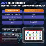 Launch X431 PRO3 ACE Diagnostic Tool Supports Online ECU Coding Topology Map CANFD DoIP SGW 37+ Service Functions – Image 8