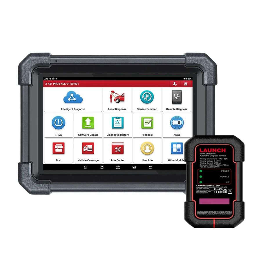 7396_P_1713953412988.jpg Launch X431 PRO3 ACE Diagnostic Tool Supports Online ECU Coding Topology Map CANFD DoIP SGW 37+ Service Functions – Image 1