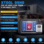 XTOOL D9HD Truck and Car diagnostic tool 12V to 24V 45+Special Functions Topology Mapping for Diesel/gasoline Replace PS90 PRO - Image 5