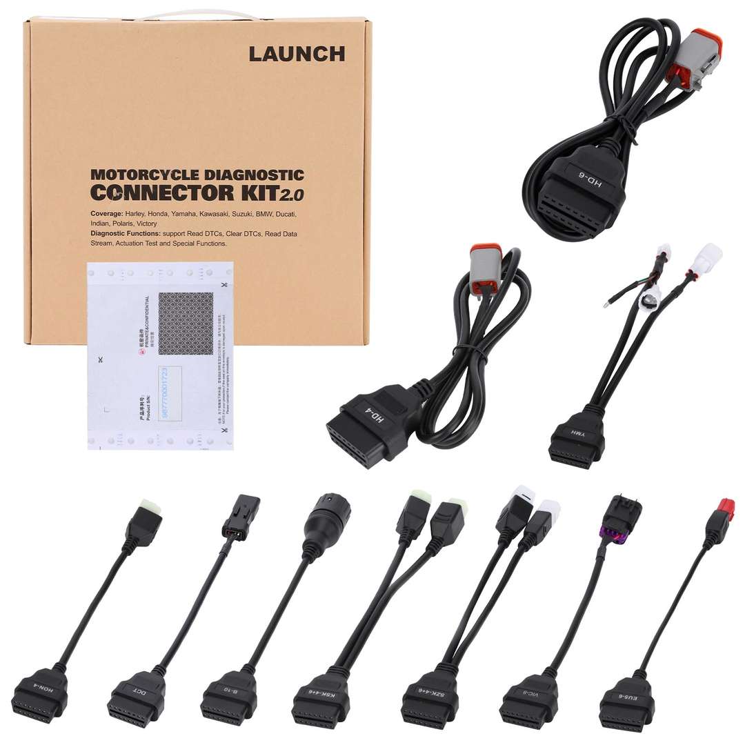 7492_P_1735639880180.jpg LAUNCH Motorcycle Diagnostic Connector Kit 2.0 with Software Activation Card - Image 1