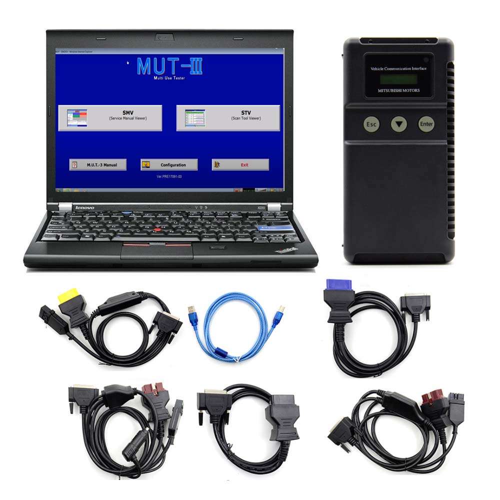 7507_P_1742204014774.jpg Mitsubishi MUT-3 diagnostic tool Plus Lenovo X230 Laptop for cars and trucks with CF card and Coding Function - Image 1