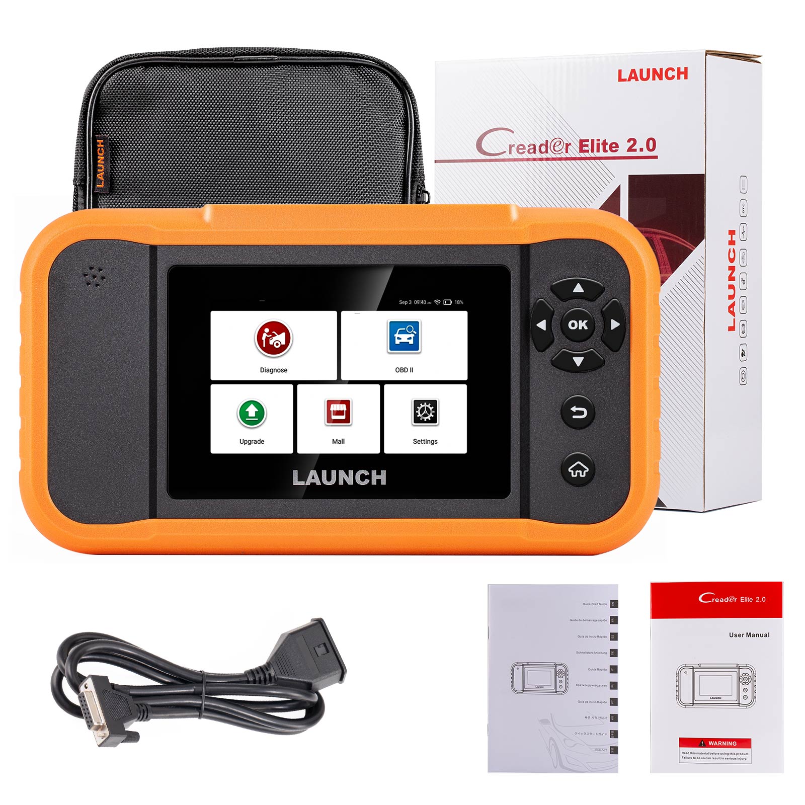 7527_P_1752025389977.jpg LAUNCH X431 Elite 2.0 Car Diagnostic Tools for BENZ/ BMW/ Audi/ GM/ TOYOTA/ NISSAN/ Renault/ Peugeot/ Citroen/ Kia OBD2 Scanner - Image 1