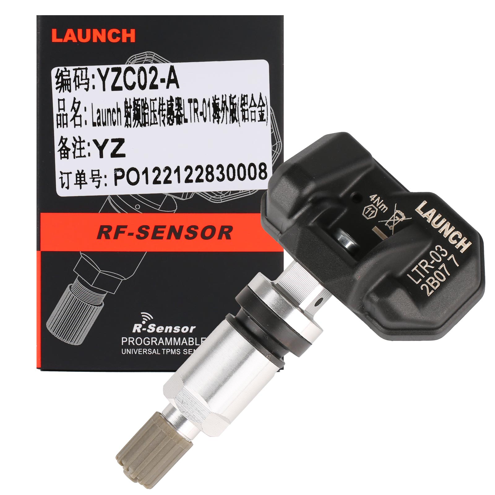 7533_P_1752754410368.jpg 4pcs LAUNCH LTR-03 RF Sensor 315MHz & 433MHz TPMS Sensor Tool Metal & Rubber Free Shipping - Image 1