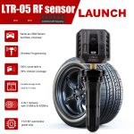 4pcs Launch LTR-05 RF Sensor 315MHz & 433MHz TPMS Sensor Tool Metal & Rubber