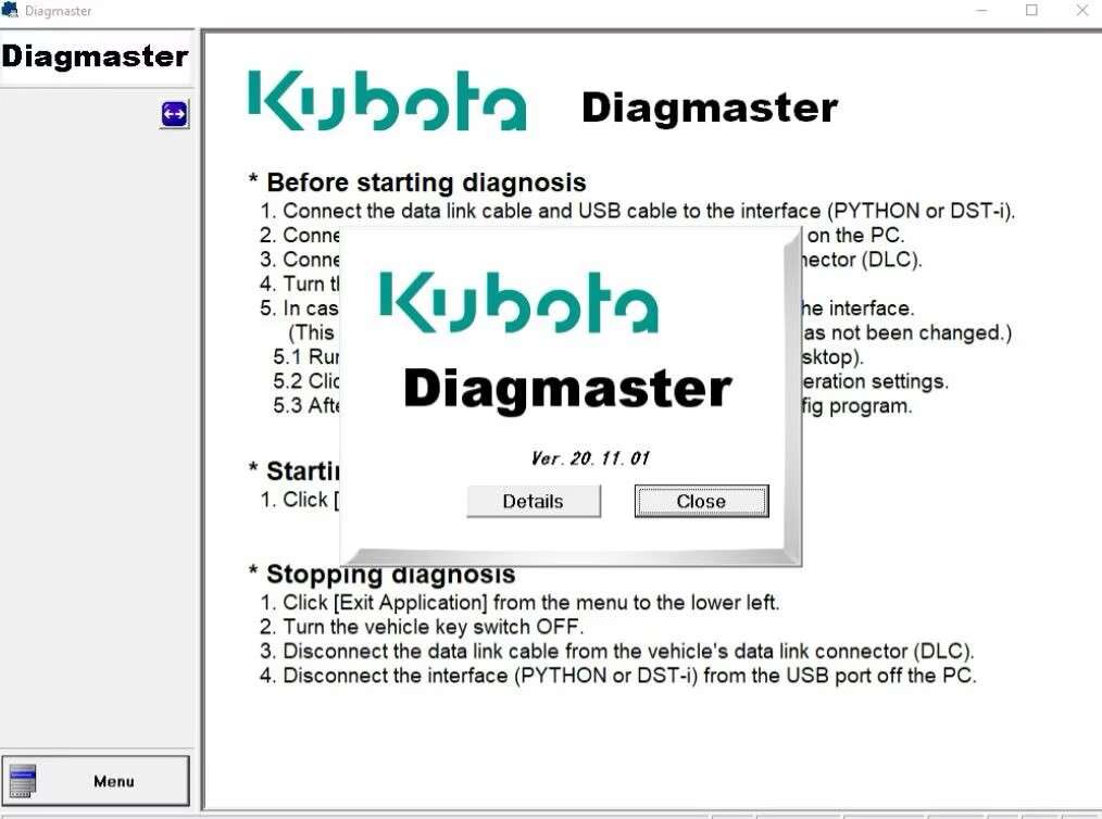 7582_P_1769589416749.jpg V2026 kubota DIAGMASTER Software DiagMaster 21.11.01 Database all Brands – Level 9 - Image 1